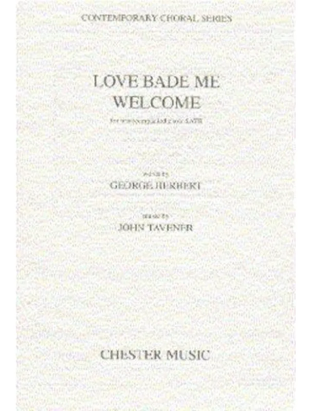 John Tavener Love Bade Me Welcome (noty na sborový zpěv SATB, klavír) - SADA 5 ks Sleva