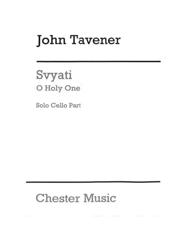 John Tavener Svyati (noty na violoncello) Tovární Cena
