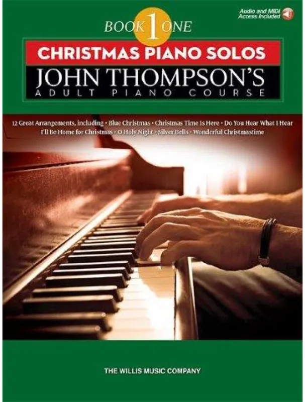 Nejlepší Volba John Thompson‘s Adult Piano Course Book 1 - Christmas Piano Solos (noty na sólo klavír)