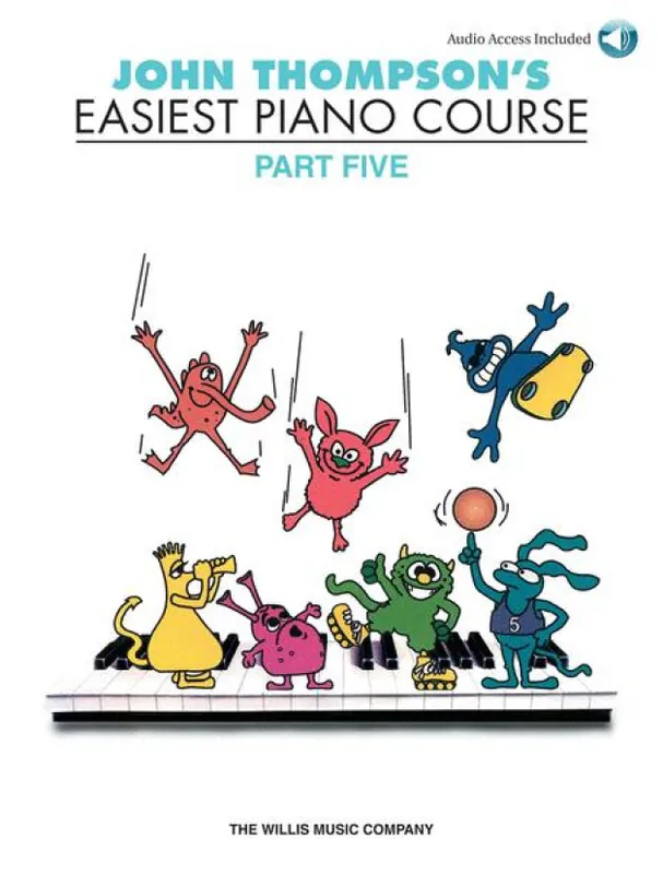 Originální John Thompson‘s Easiest Piano Course Part 5 (noty na klavír) (+audio)