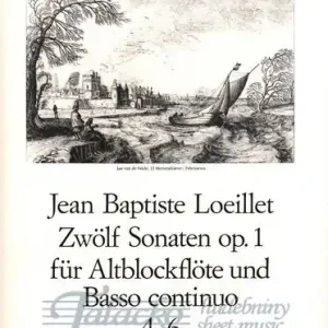 Zwölf Sonaten op. 1 für Altblockflöte und Basso continuo (4-6) Akční Nabídka