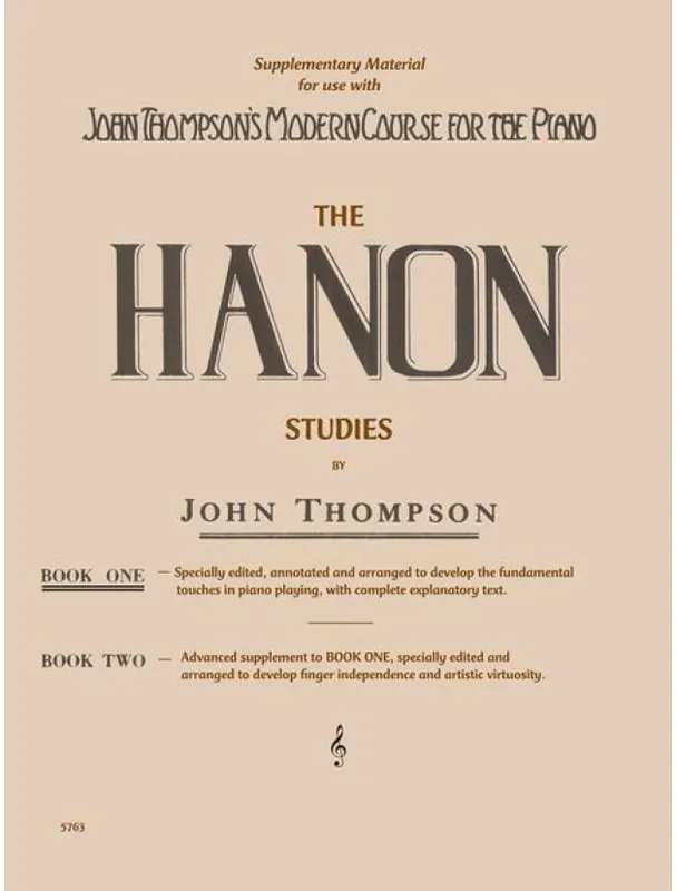 Nejlepší Volba John Thompson‘s Hanon Studies Book 1 (noty na klavír)