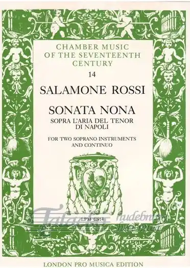 Sonata nona sopra l´aria del tenor di Napoli for two soprano instruments and continuo Bezpečná Platba