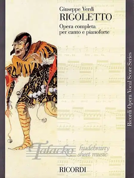 Rigoletto (Opera completa per canto e pianoforte) Autentický