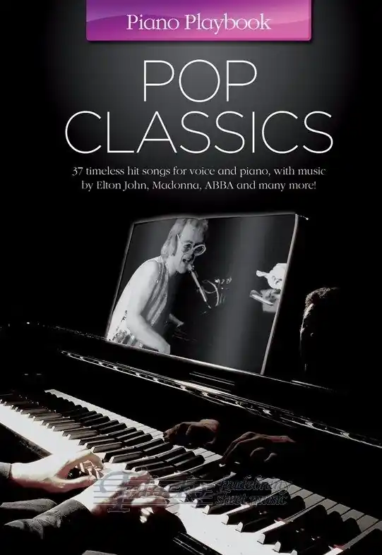 Piano Playbook Pop Classics Vysoce Kvalitní