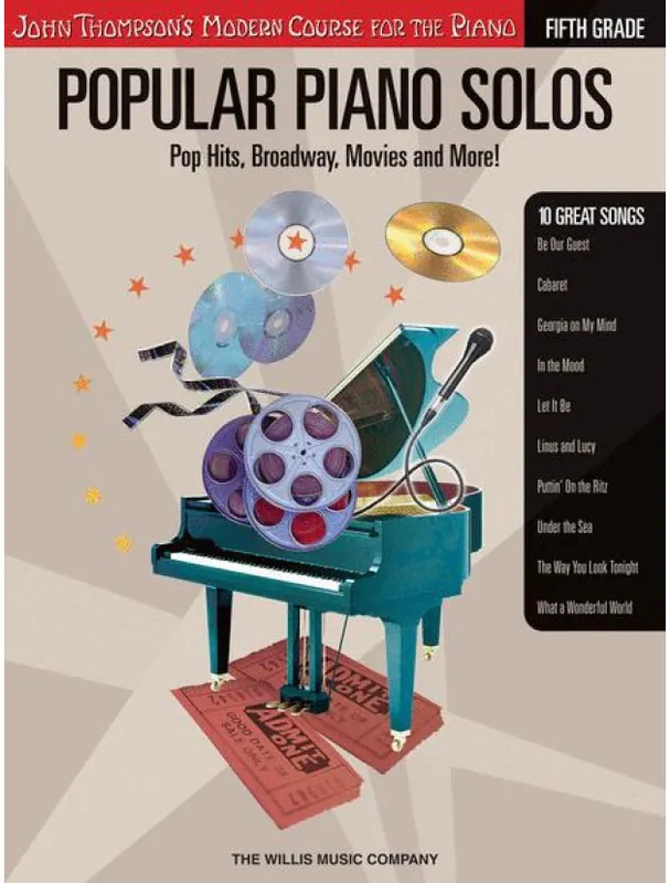 John Thompson‘s Modern Course Popular Piano Solos - Grade 5 (noty na klavír) Nejlepší Volba