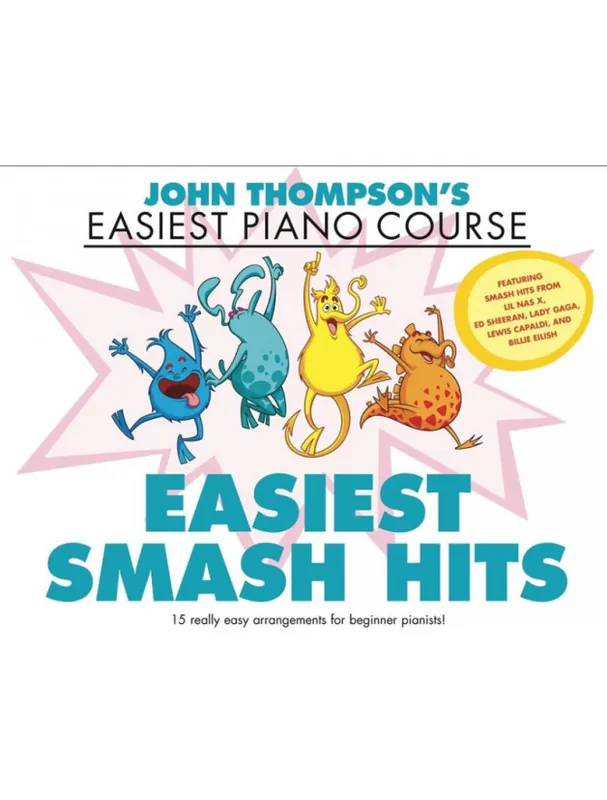 John Thompson’s Easiest Smash Hits (velké noty na snadný klavír) Vysoce Kvalitní
