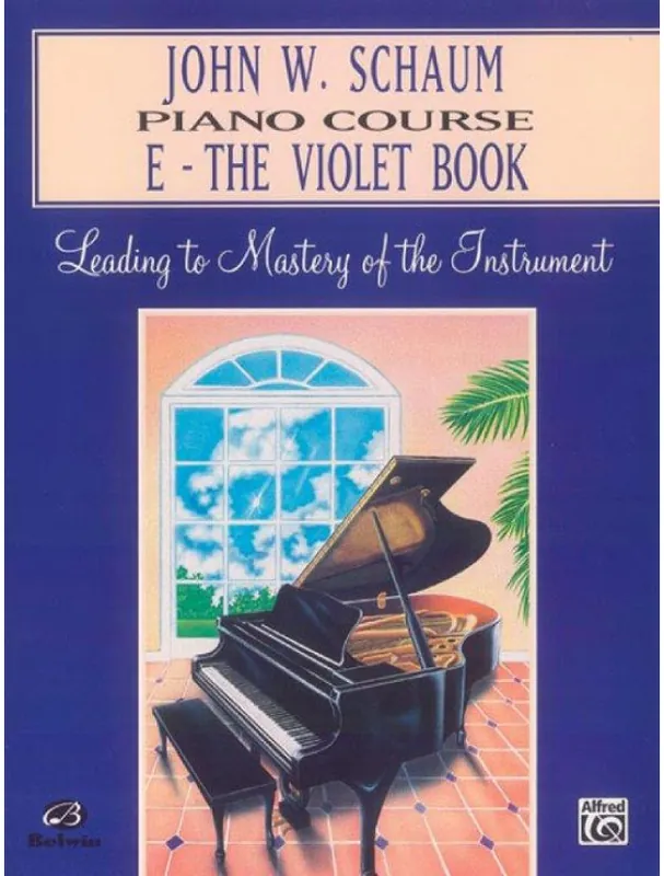 Pouze Dnes John W. Schaum Piano Course, E The Violet Book (noty na klavír)