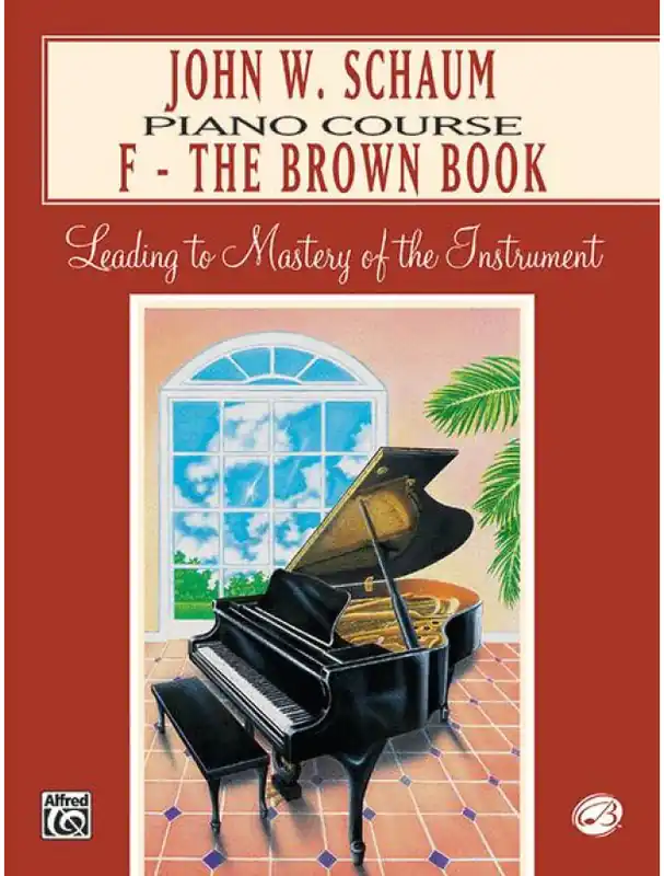 Autentický John W. Schaum Piano Course, F The Brown Book (noty na klavír)