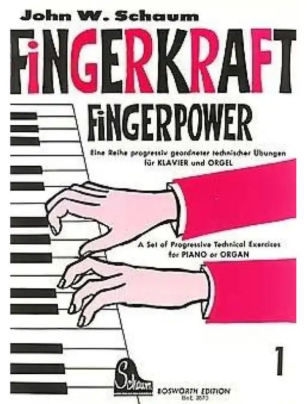 Vrácení Zdarma John W. Schaum Fingerkraft Heft 1 (noty na sólo klavír)