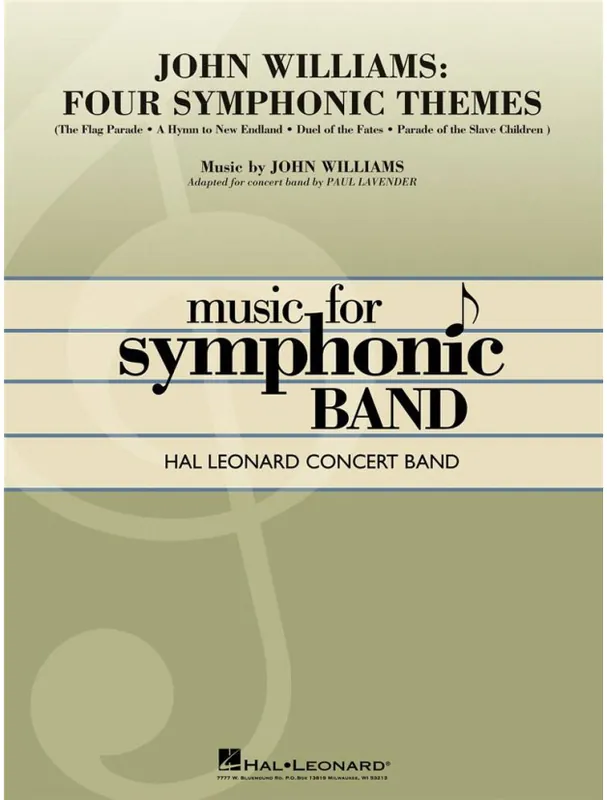 John Williams Four Symphonic Themes (noty pro symfonický orchestr, party, partitura) Jen Po Omezenou Doba