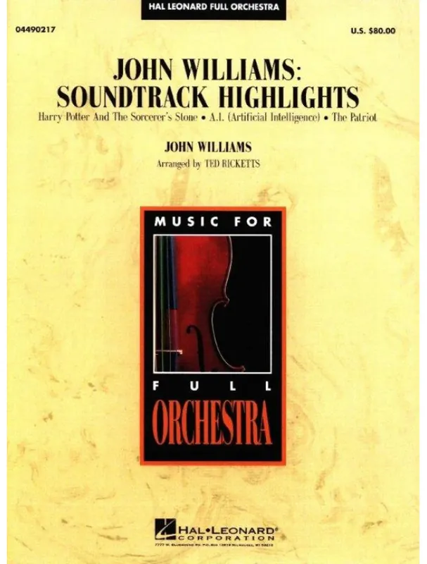 John Williams Soundtrack Highlights (noty pro kompletní koncertní orchestr, party, partitura) Poslední Šance