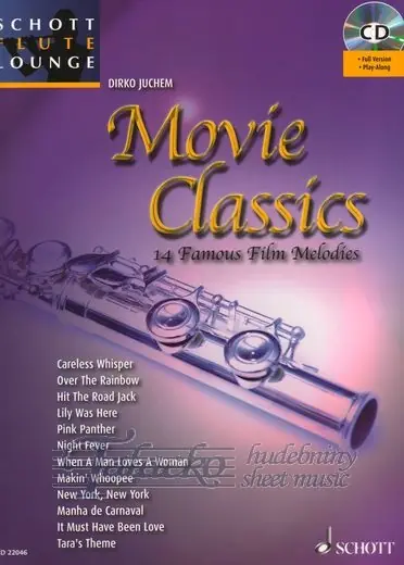 Schott Flute Lounge Movie Classics + CD Vrácení Zdarma