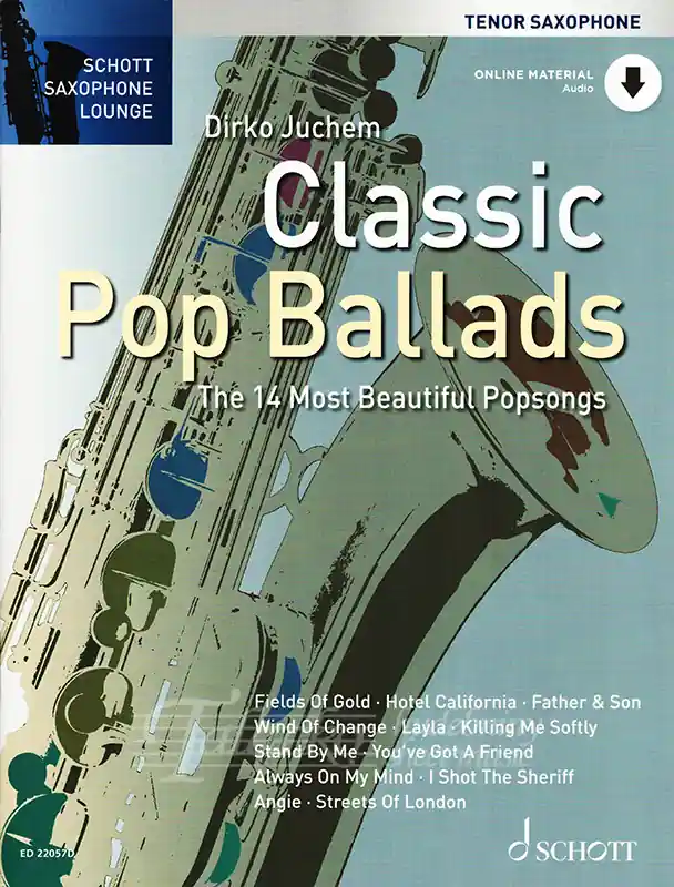 Nejprodávanější Saxophone Lounge Classic Pop Ballads + Online Audio (Tenor Saxophone)