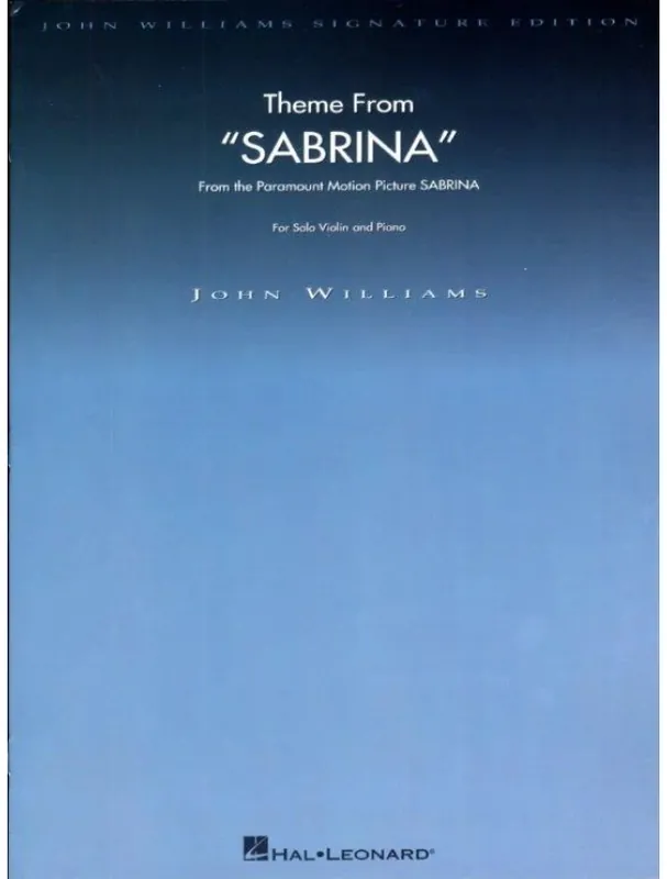 John Williams Theme from Sabrina (noty na housle, klavír) Horká Nabídka