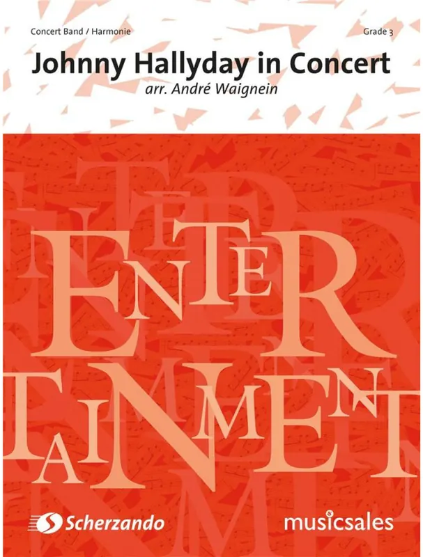 Johnny Hallyday in Concert (noty pro koncertní orchestr, party, partitura) Rychlé Dodání