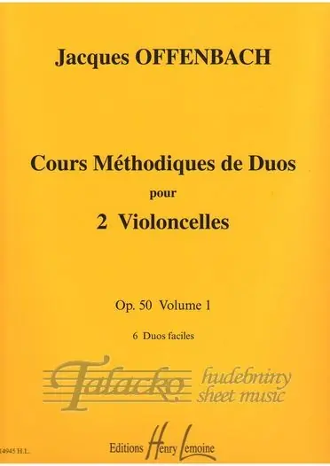 Cours méthodique de duos pour deux violoncelles Op.50 Vol.1 Finální Výprodej