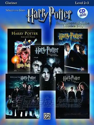 Sezónní Sleva Harry Potter - Instrumental Solos (Movies 1-5) - Clarinet + CD