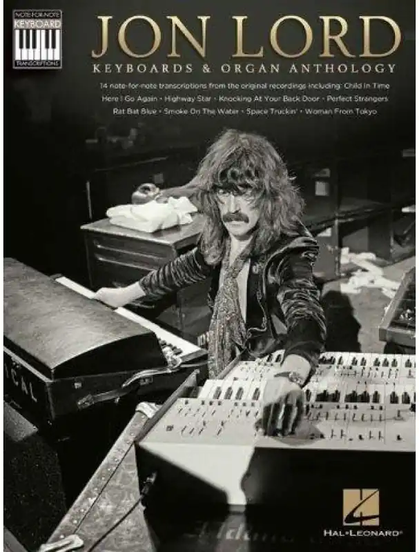 Finální Výprodej Jon Lord Keyboards & Organ Anthology - Keyboard Recorded Versions (noty na varhany, klávesy)