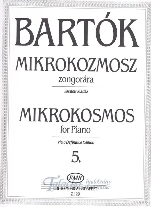 Značkový Mikrokosmos 5 for Piano