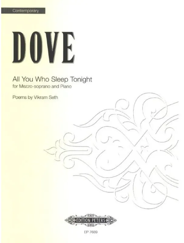 Jonathan Dove All You Who Sleep Tonight - Mezzo-Soprano (noty na klavír, zpěv) Ověřený