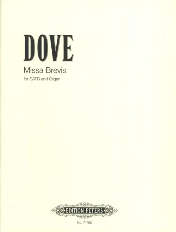 Jonathan Dove Missa Brevis - SATB (noty na sborový zpěv, varhany) Akce