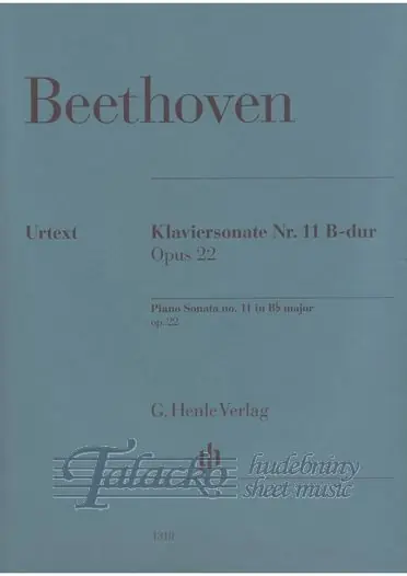 Zlevněný Piano Sonata no. 11 B flat major op. 22