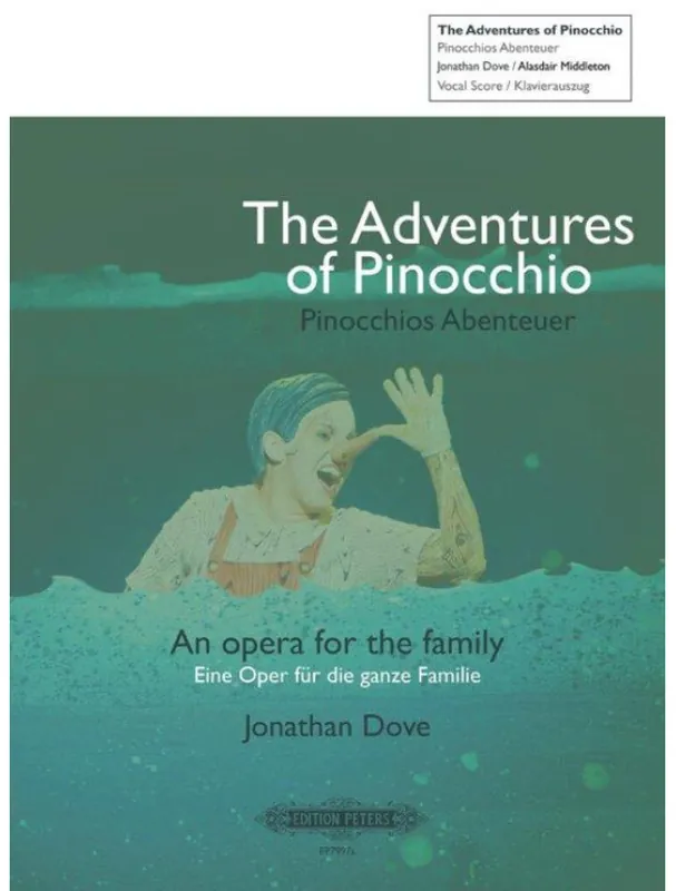 Jonathan Dove The Adventures of Pinocchio (noty na klavír, zpěv) Koupit Online