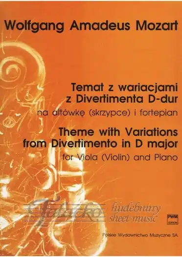 Theme with Variations in D major Autentický