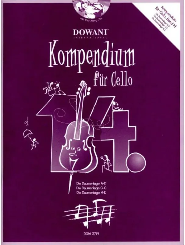 Josef Hofer Kompendium für Cello 14 (noty na violoncello)(+audio) Vrácení Zdarma