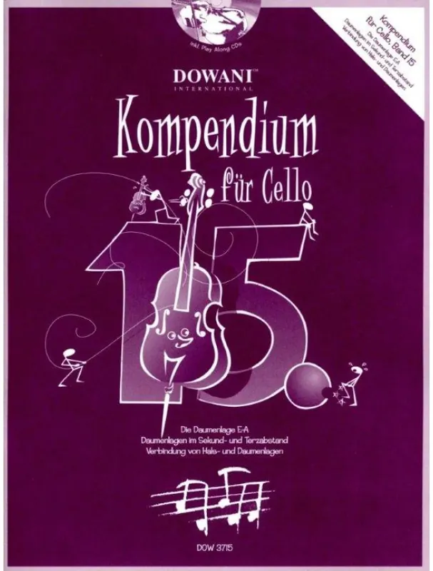 Aktuální Josef Hofer Kompendium für Cello 15 (noty na violoncello)(+audio)