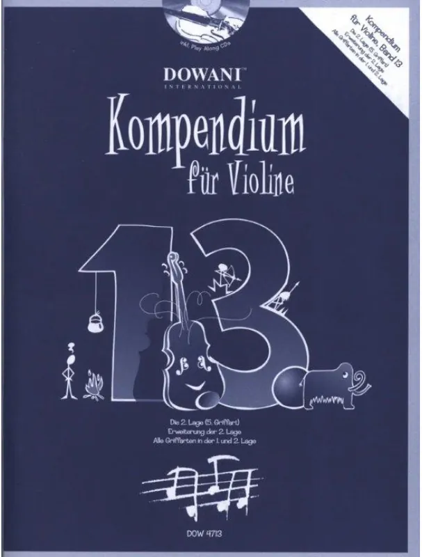 Tovární Cena Josef Hofer Kompendium für Violine 13 (noty na housle)(+audio)