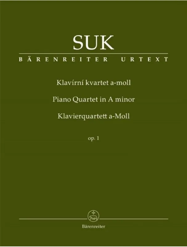 Sezónní Sleva Josef Suk Piano Quartet in A minor op. 1 (noty, partitura, party)