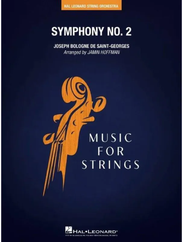 Dokud Zásoby Vydrží Joseph Boulogne Symphony No. 2 (noty pro smyčcový orchestr, party, partitura)