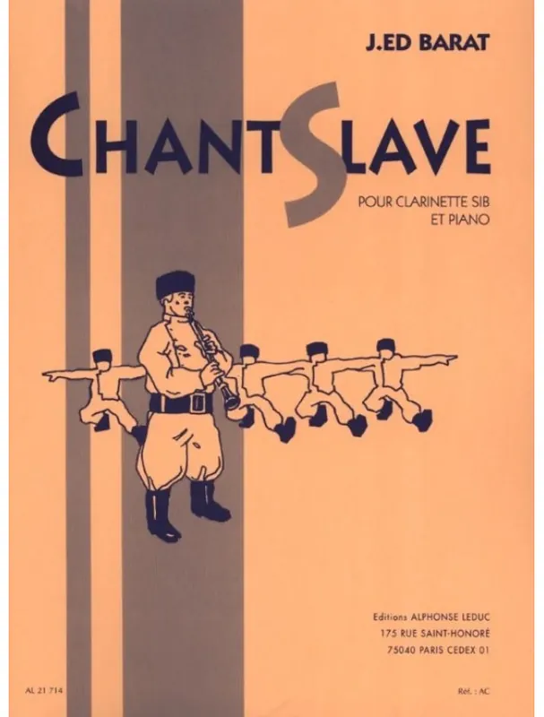 Joseph Edouard Barat Chant Slave (noty na klarinet, klavír) Hit Sezóny
