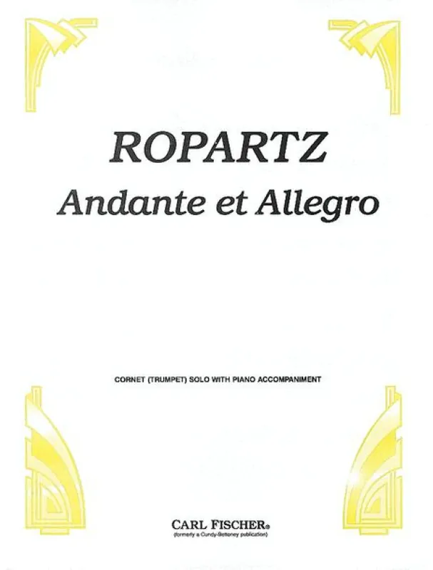 Joseph Guy Ropartz Andante E Allegro (noty na kornet, trubku, klavír) Výhodná Nabídka
