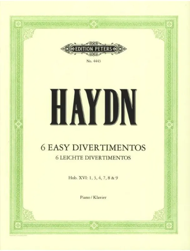 Bezpečná Platba Joseph Haydn 6 Leichte Divertimenti (noty na klavír)
