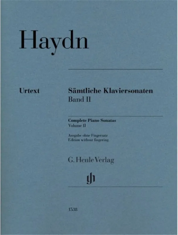 Joseph Haydn Complete Piano Sonatas II Without Fingering (noty na klavír) Vrácení Zdarma