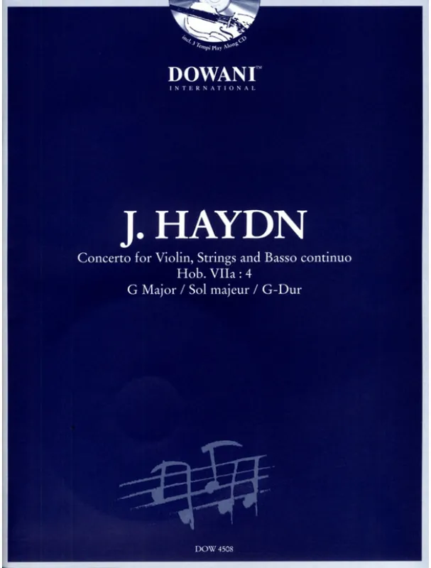 Joseph Haydn Concerto Hob. VIIa 4 in G major (noty na housle, klavír) (+audio) Nejlepší Volba