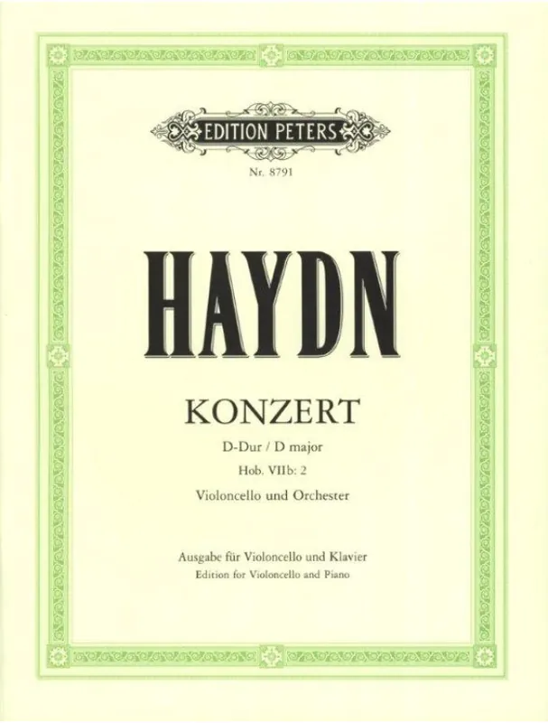 Novinka Joseph Haydn Concerto In D Major Hob.VIIb/2 (noty na violoncello, klavír)
