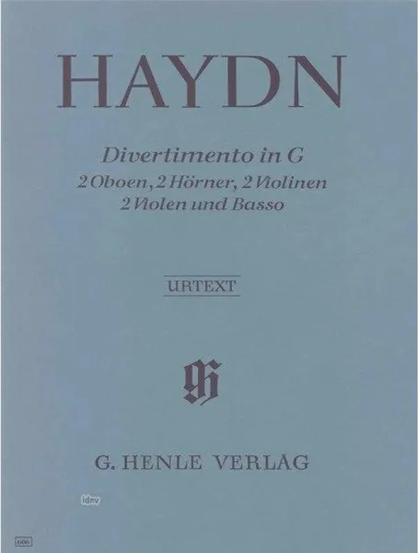 Joseph Haydn Divertimento In G Major Hob. II (noty, partitura) Výhodná Nabídka