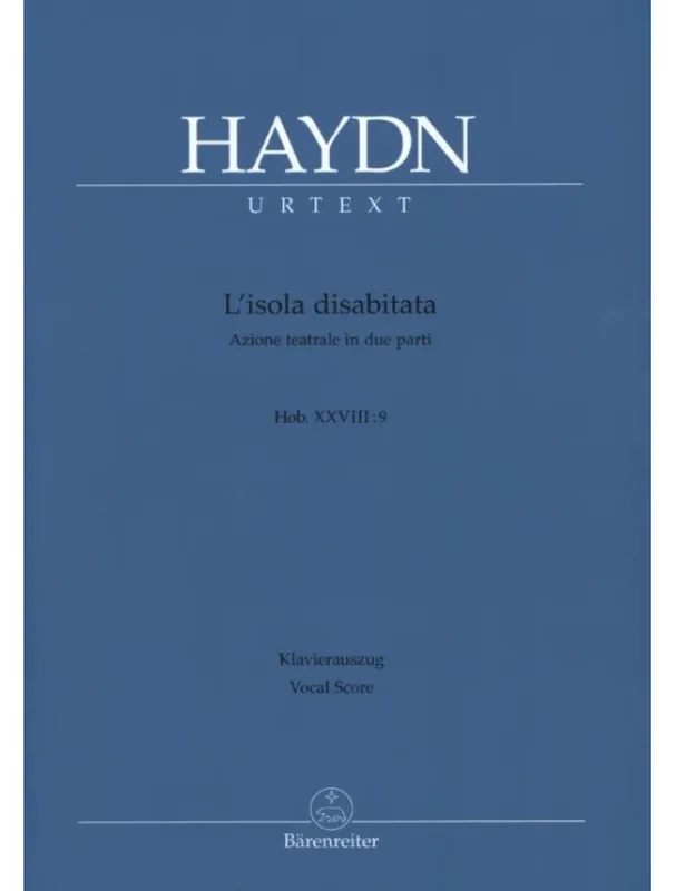 Horká Nabídka Joseph Haydn L‘Isola Disabitata - Hob.XXVIII (noty na klavír, zpěv) (noty na klavír, zpěv)