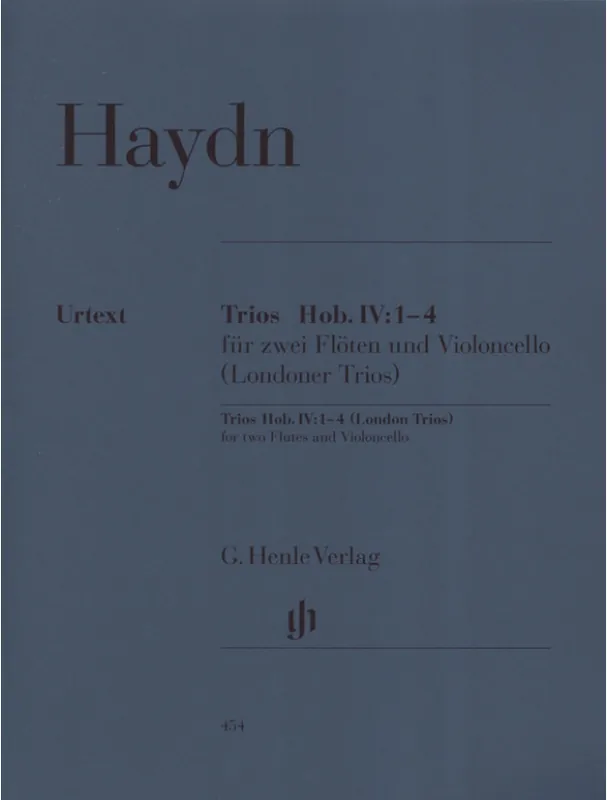 Joseph Haydn London Trios Hob.IV 1-4 (noty na 2 příčné flétny, violoncello) Aktuální