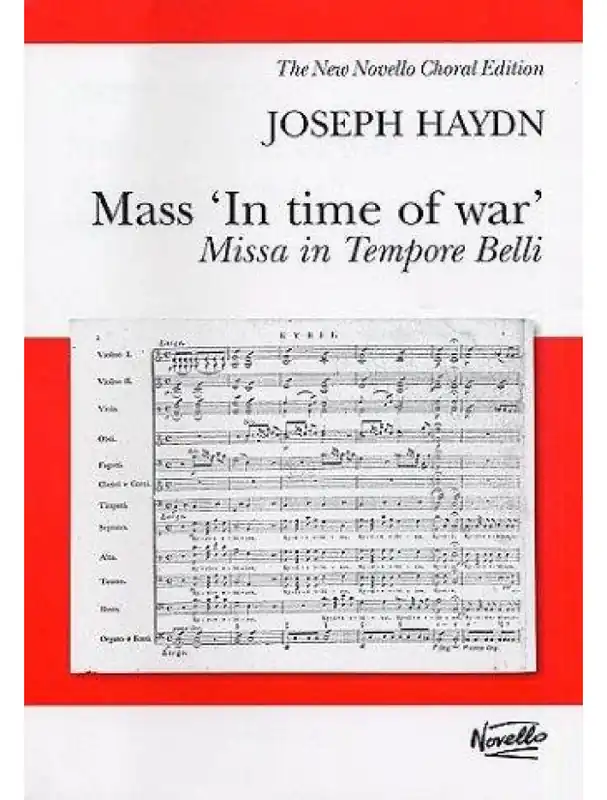 Akce Joseph Haydn Mass In Time Of War (Vocal Score Ed. Pilkington) (noty na sborový zpěv SATB, klavír)