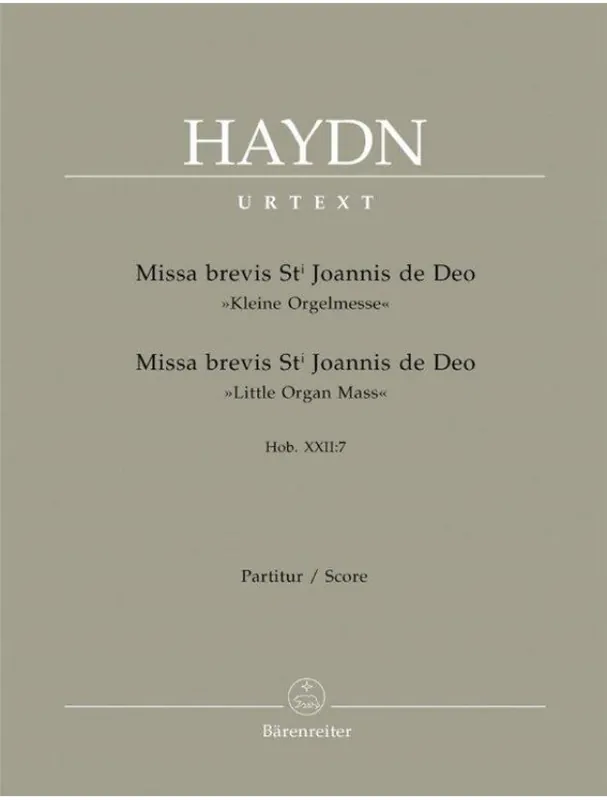 Joseph Haydn Missa brevis St. Joannis de Deo Hob.XXII 7 (noty, partitura) Omezená Nabídka