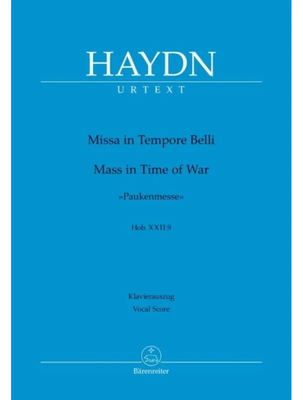Nízká Cena Joseph Haydn Missa in Tempore Belli - Hob.XXII 9 (noty na klavír, zpěv)