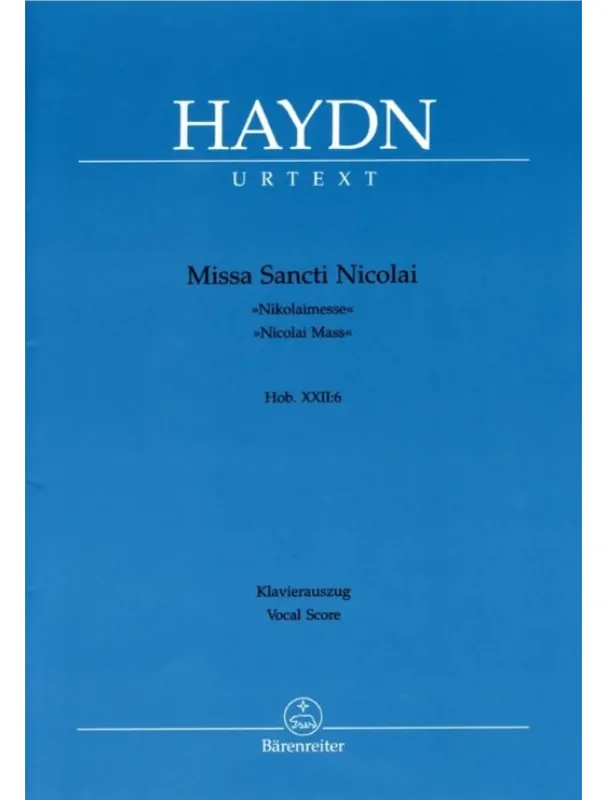 Joseph Haydn Missa Sancti Nicolai Hob. XXII 6 Cenový Hit