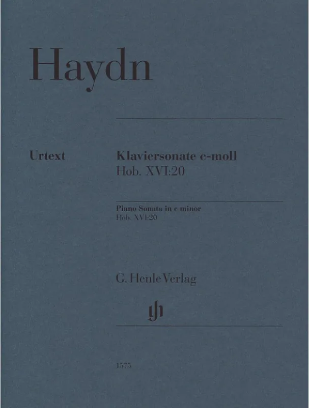 Joseph Haydn Piano Sonata C minor Hob. XVI 20 (noty na klavír) Novinka