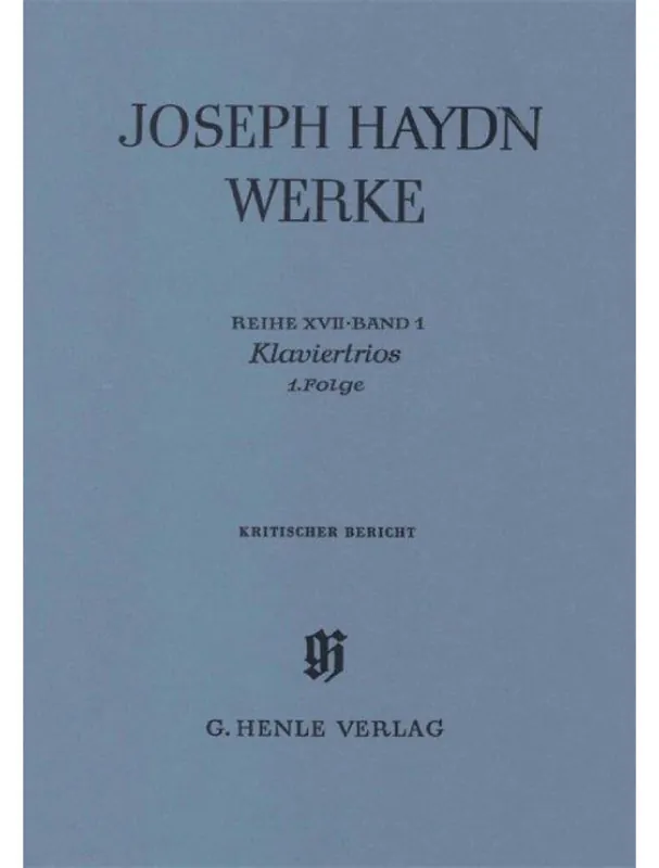 Expresní Doručení Joseph Haydn Piano Trios - 1st Volume (noty, partitura)