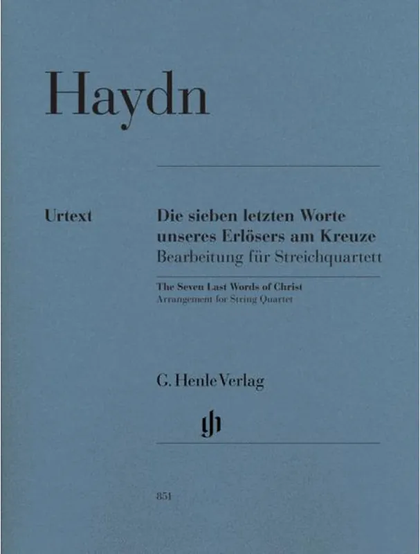 Joseph Haydn Seven Last Words of Christ, Hob. XX/1B (noty pro smyčcový kvartet) Sleva